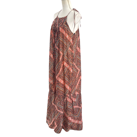 NSR NWOT Womens Size Small Sleeveless Gwen Maxi Dress Bohemian Paisley Printed - Picture 6 of 8